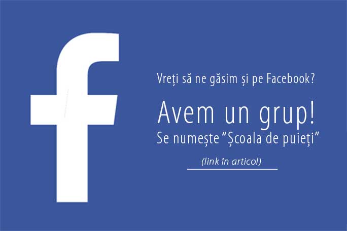 Link la grupul de Facebook "Școala de puieți"